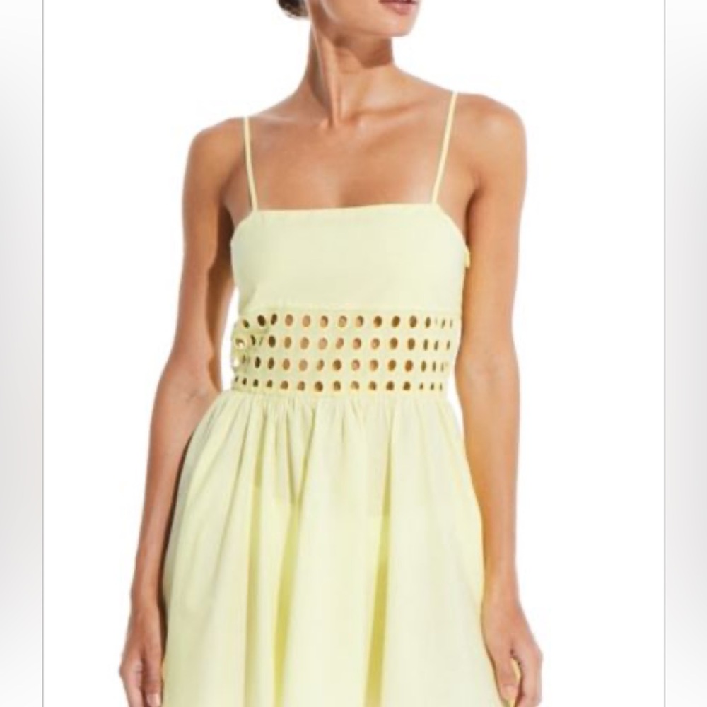 NWT SOLID & STRIPED Yellow Mini Dress size Small